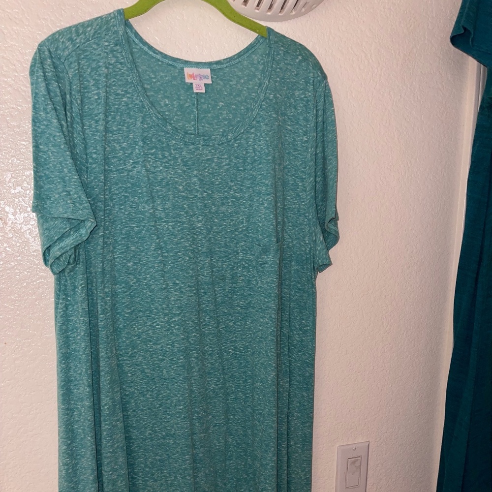 T-shirt dress with high low hem and chest pocket